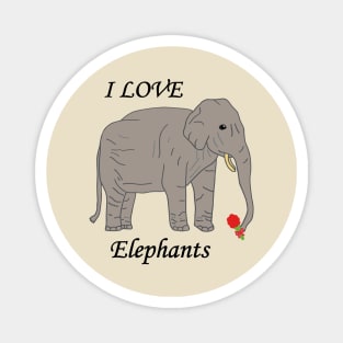 I love elephants Magnet